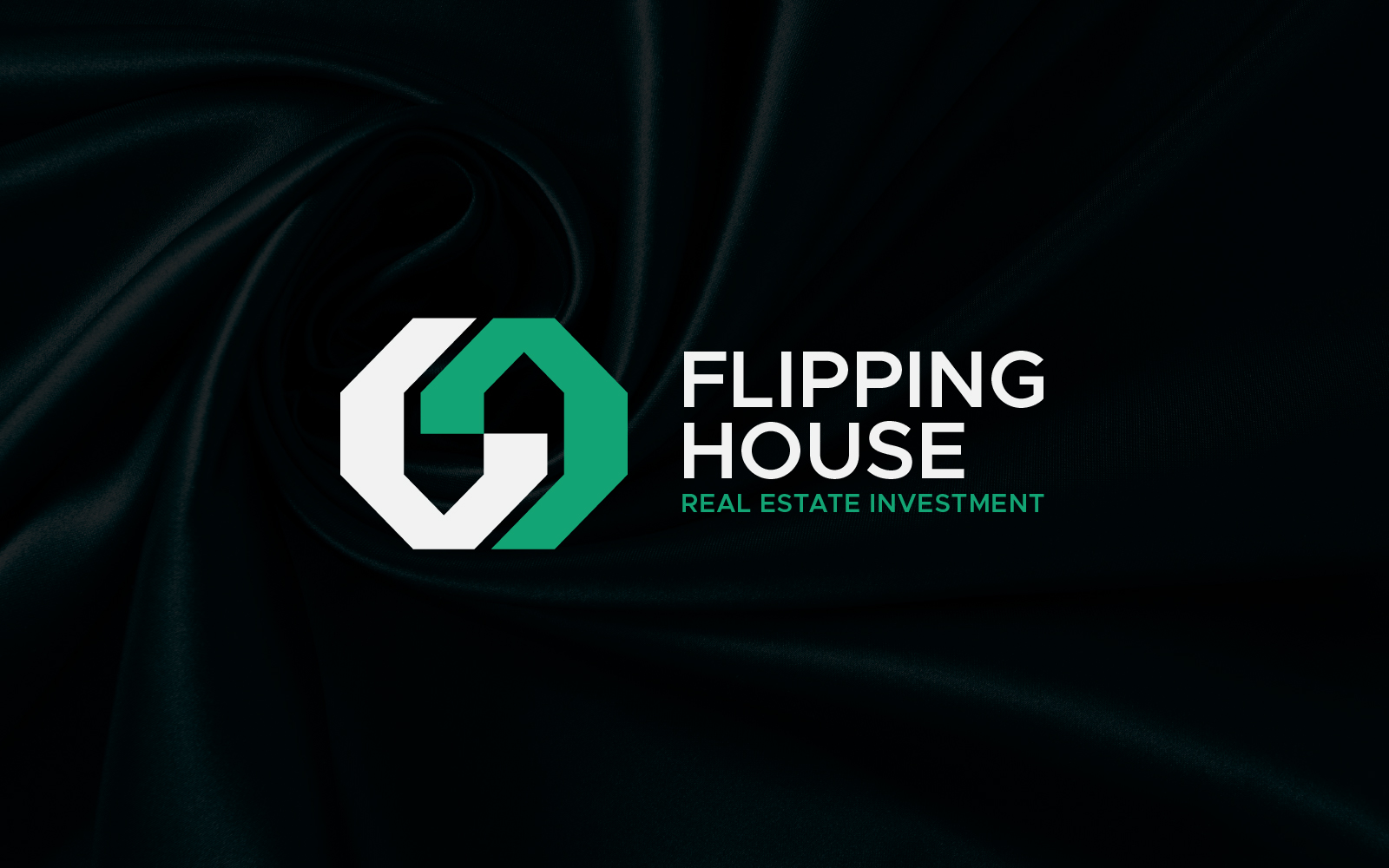 Real estate flipping house logo design