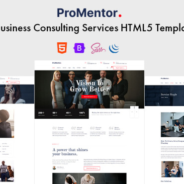 Consulting Company Responsive Website Templates 371720