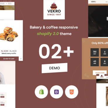 Cookies Dessert Shopify Themes 371727