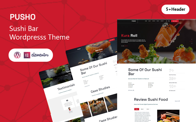 Pusho – Sushi Bar Wordpress Theme