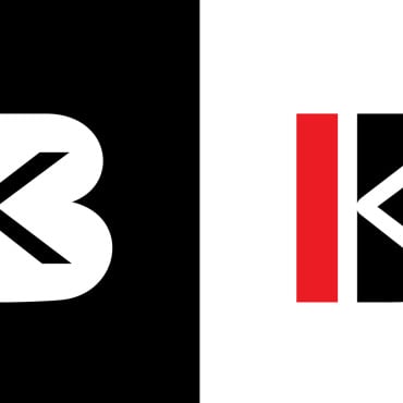 Letter Bk Logo Templates 371896