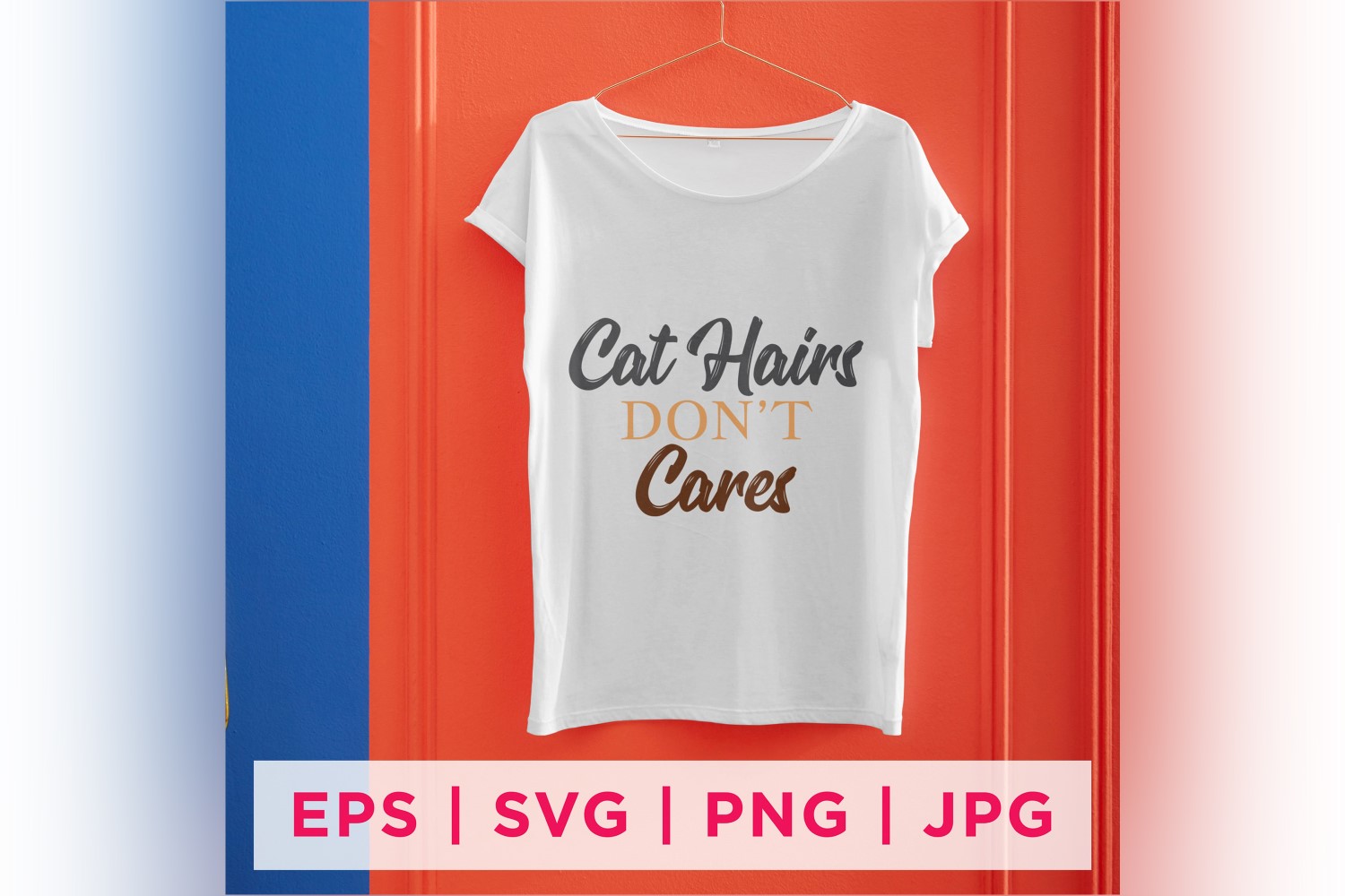 Cat Hairs Don't Cares Cat Rescue Quote Stickers