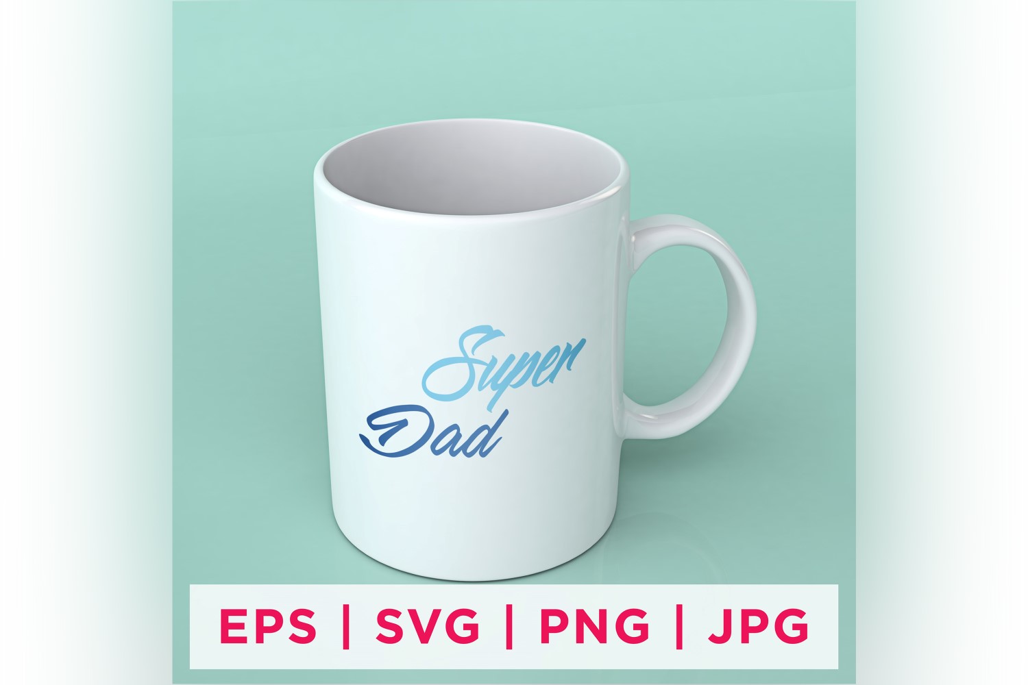 Super Dad Father's Day Sticker Design