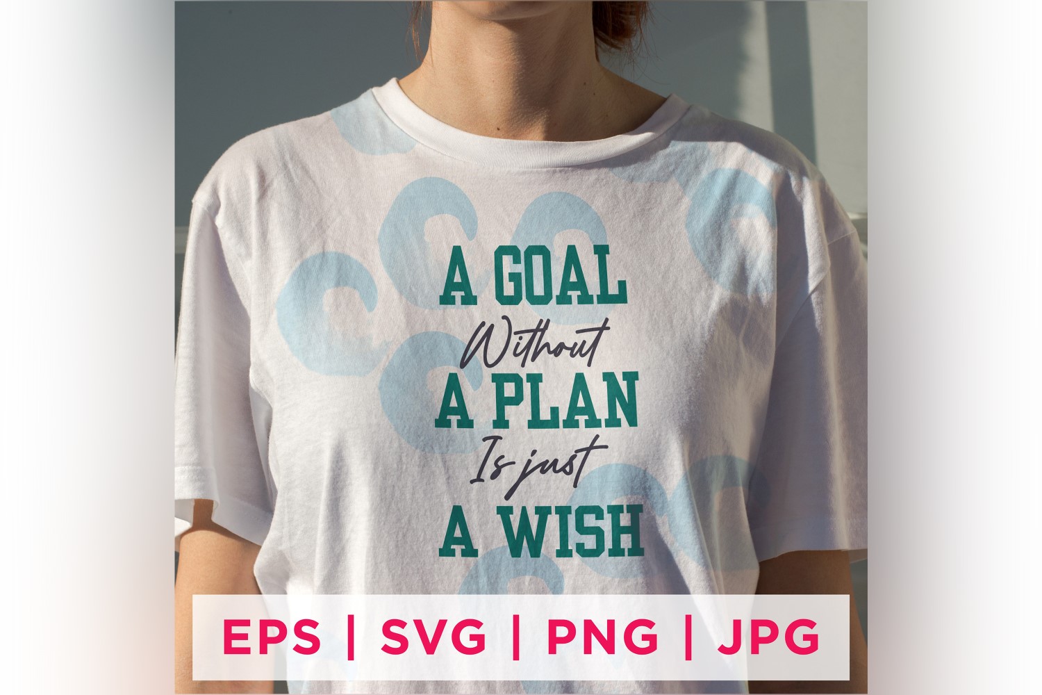 A Goal Without A Plan Is Just A Wish Inspirational Sticker Designs