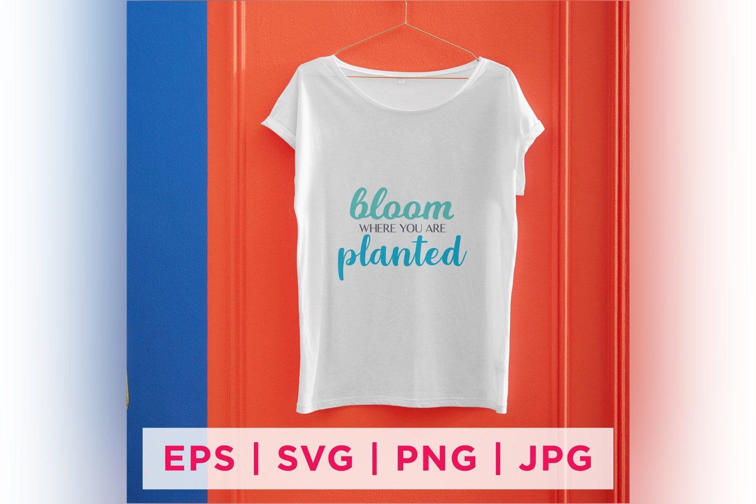 Bloom Where You Are Planted Inspirational Sticker Designs