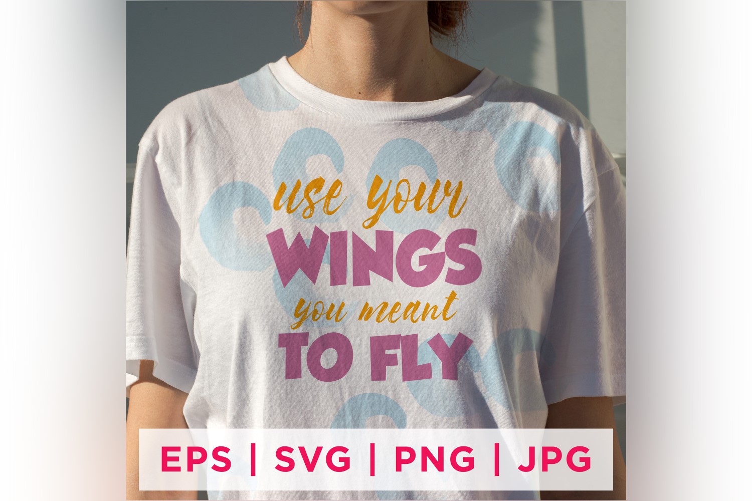 Use Your Wings You Meant To Fly Pretty Insect Stickers Design