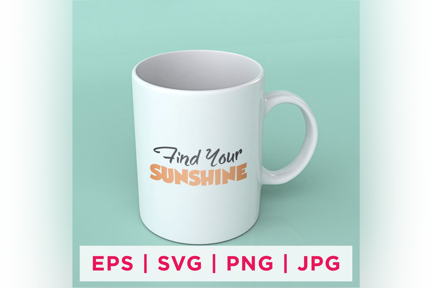 Find Your Sunshine  Summer Sticker Design