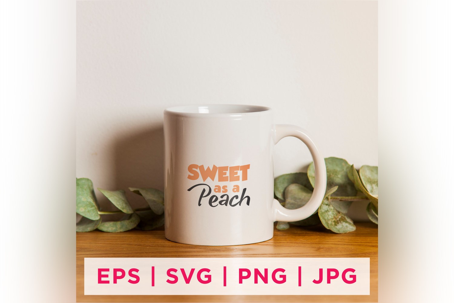 Sweet As A Peach Summer Sticker Design