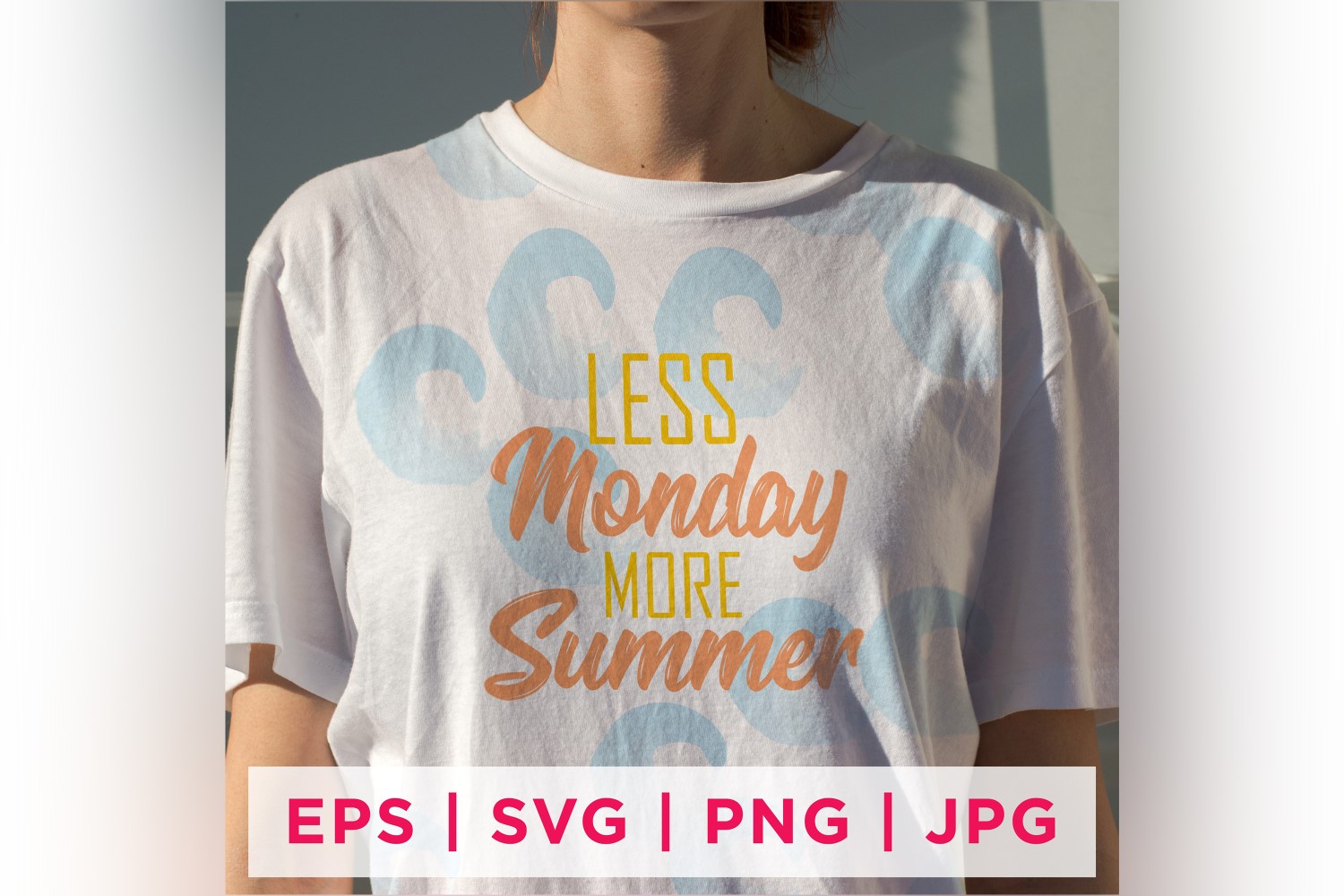 Less Monday More Summer Summer Sticker Design