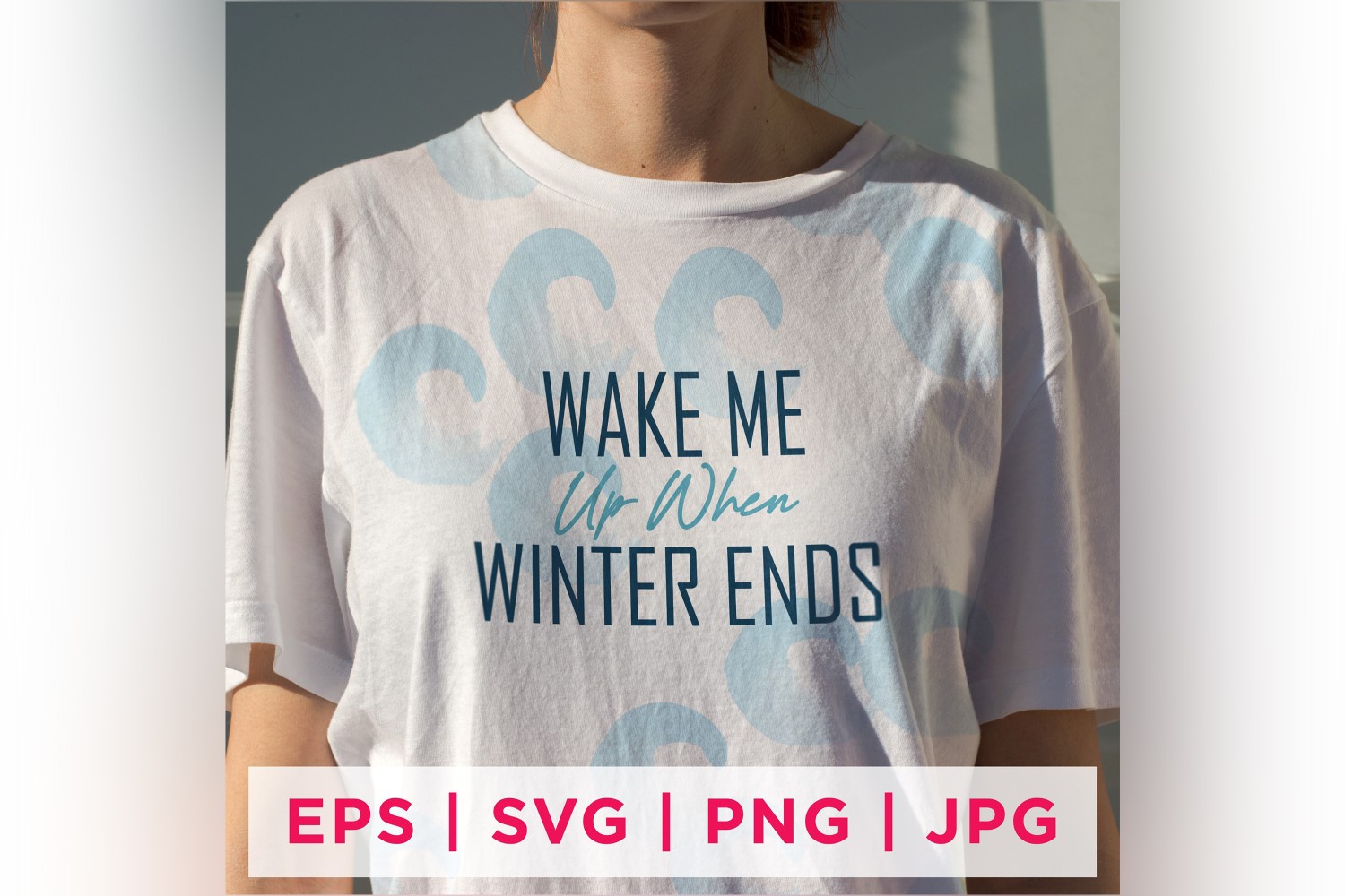 Wake Me Up When Winter Ends Winter Sticker Design