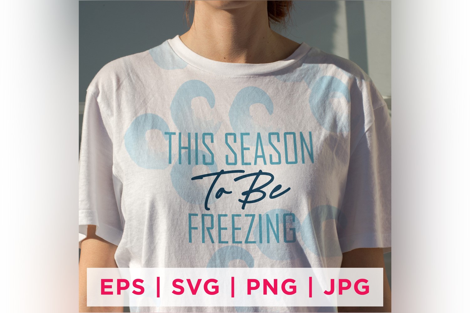 This Season To Be Freezing Winter Sticker Design