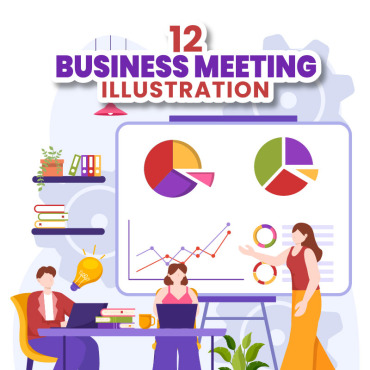 Meeting Business Illustrations Templates 372379