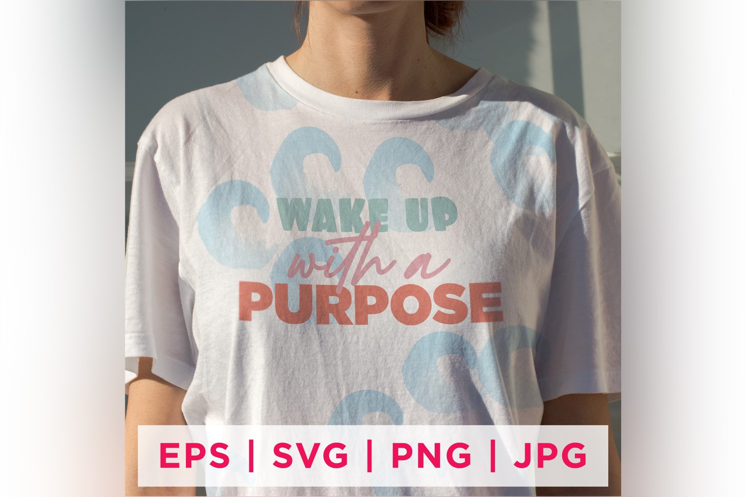 Wake Up With A Purpose You Sticker Design