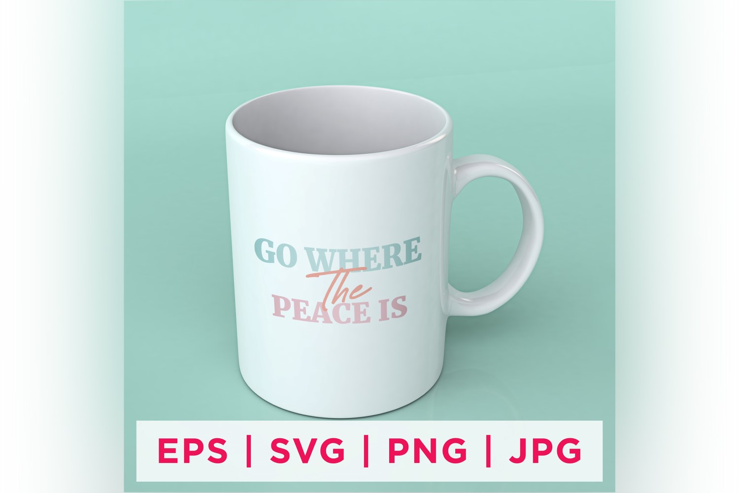 Go Where The Peace Is You Sticker Design