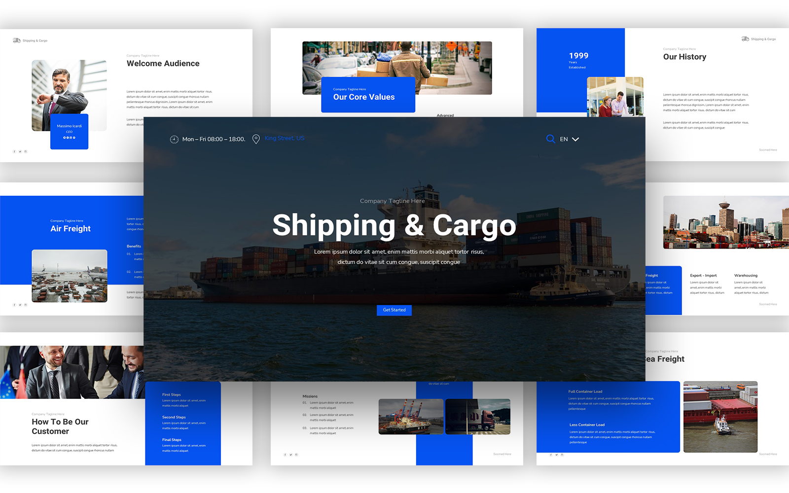Shipping & Cargo Powerpoint Template