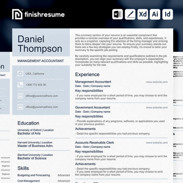 Financeace Mgmtaccboost Resume Templates 372472