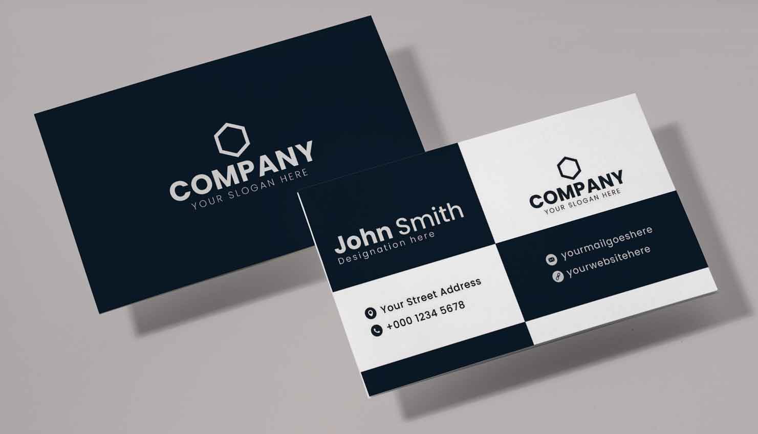 Vector modern business card design