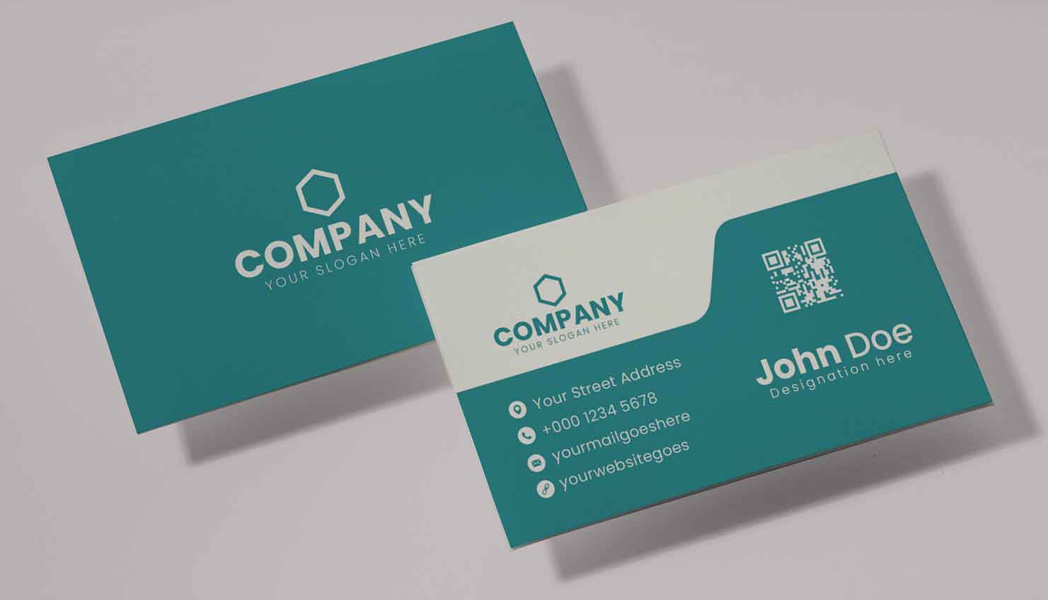 Clean and simple horizontal business card