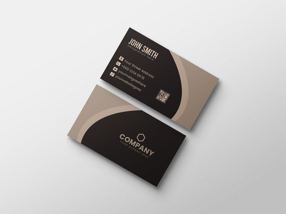 Double sided business card template design