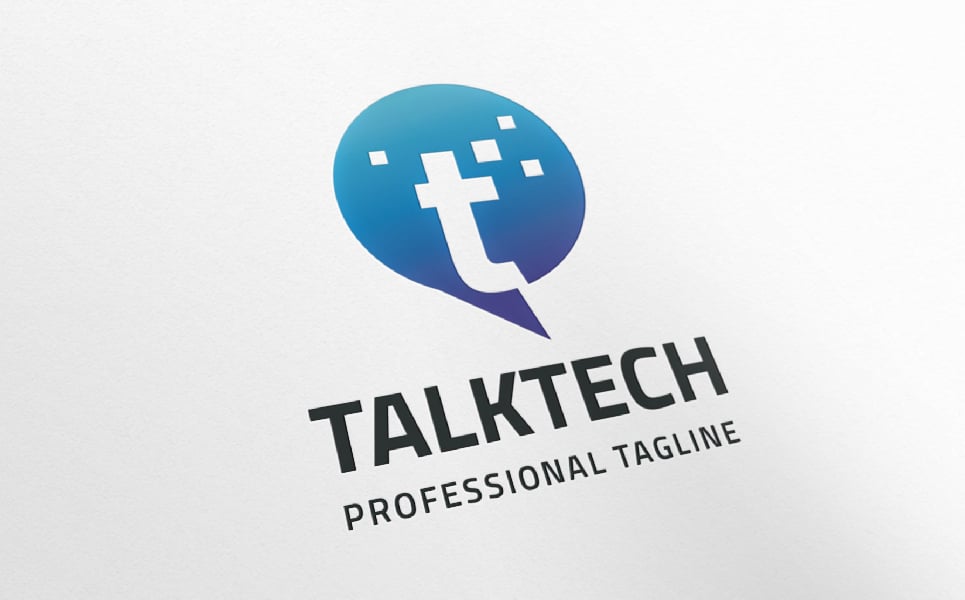 Talk Tech Letter T Pro Chat Logo