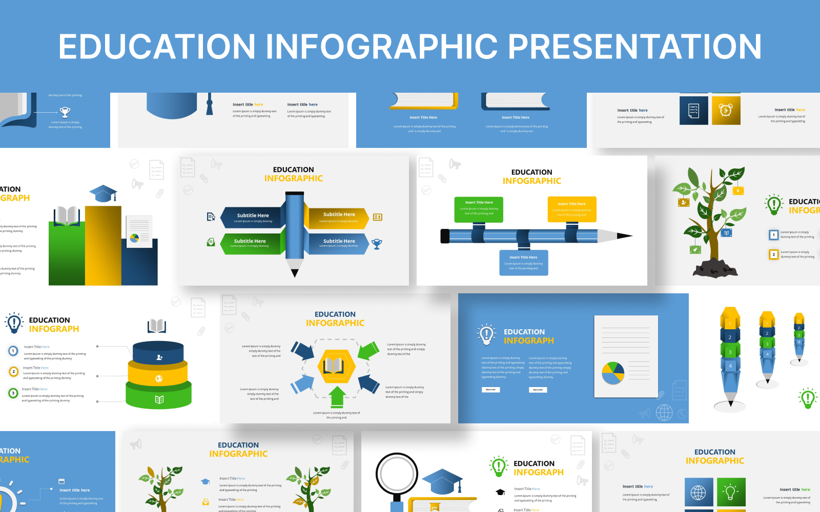 Education Infographic Powerpoint Presentation Template