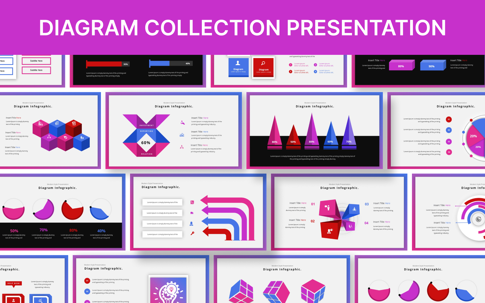 Diagram Collection Keynote Infographic Template