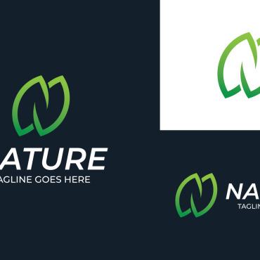 Leaf N Logo Templates 372845