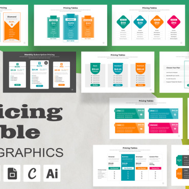 Pricing Table Infographic Elements 372864