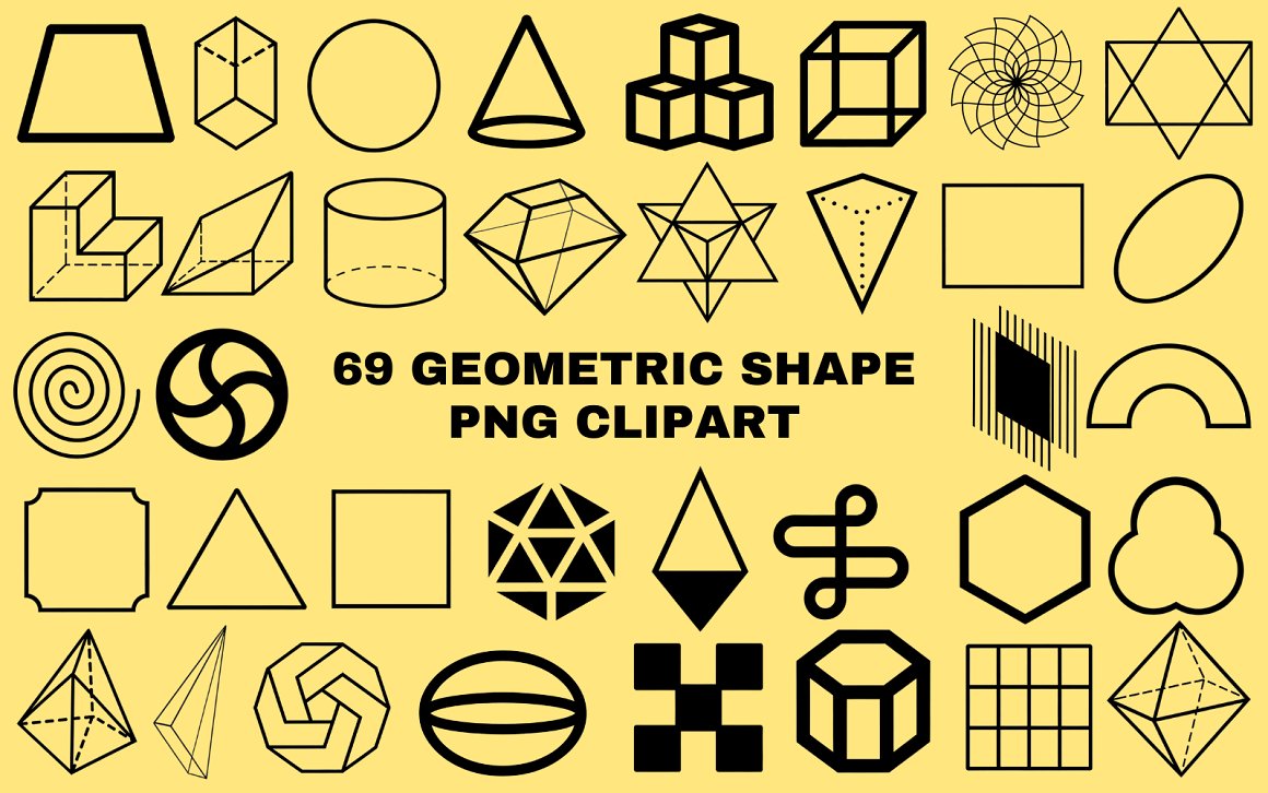 69 Geometric Shape PNG Clipart