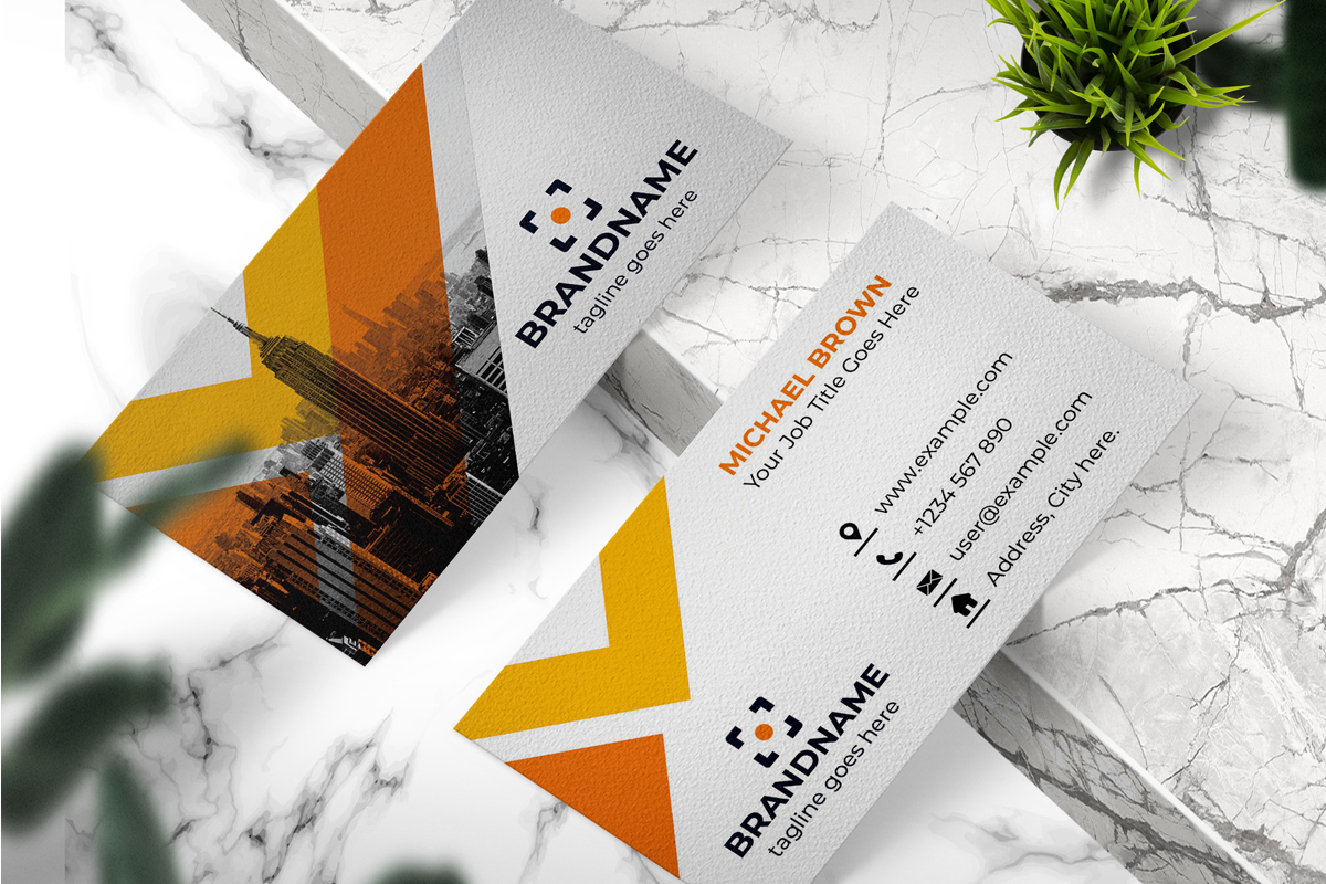 Modern Business Card Design Template Layout