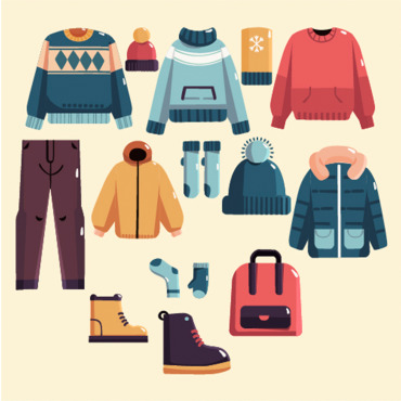Winter Fashion Illustrations Templates 373052