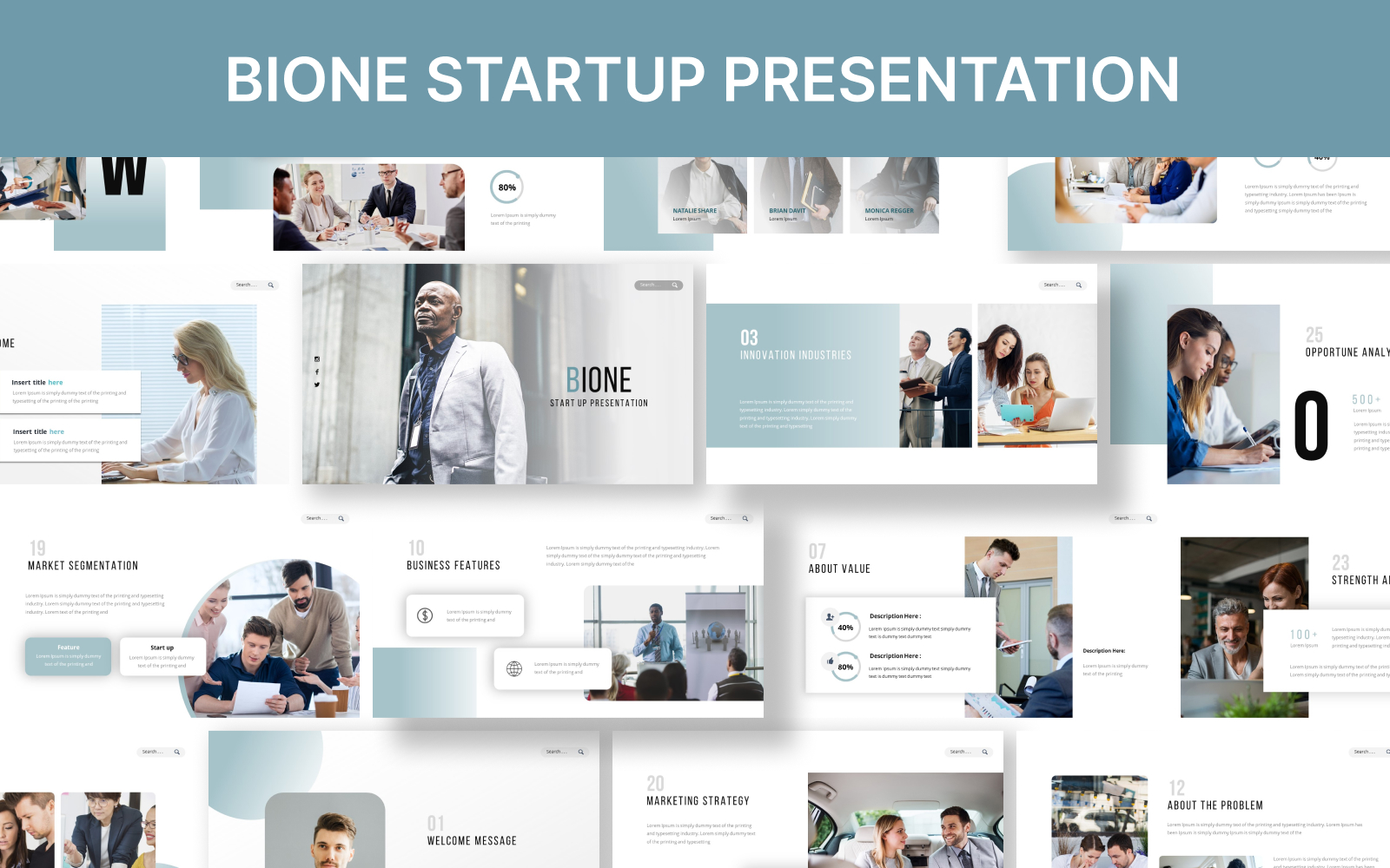 Bione Startup Keynote Presentation Template