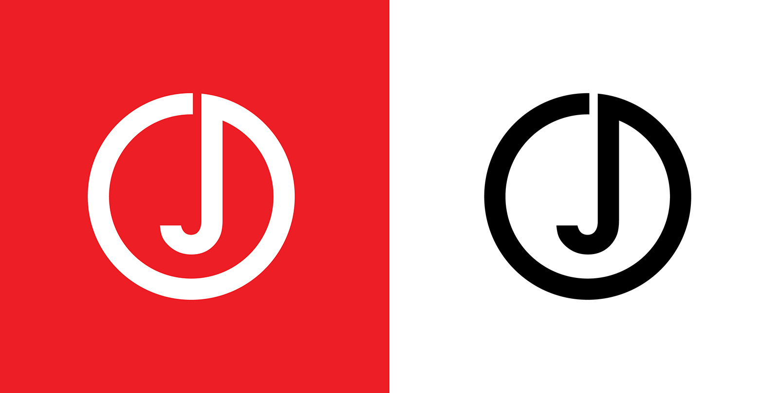 Letter oj, jo abstract company or brand Logo Design
