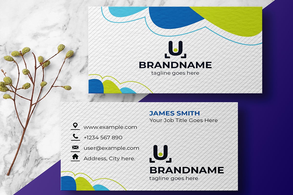 Corporate Business Card Template Layout