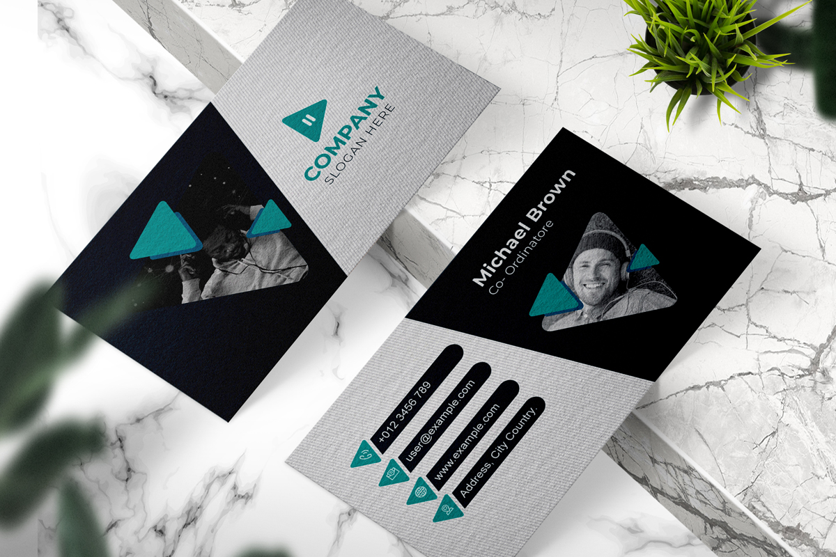 Company Business Card Layout