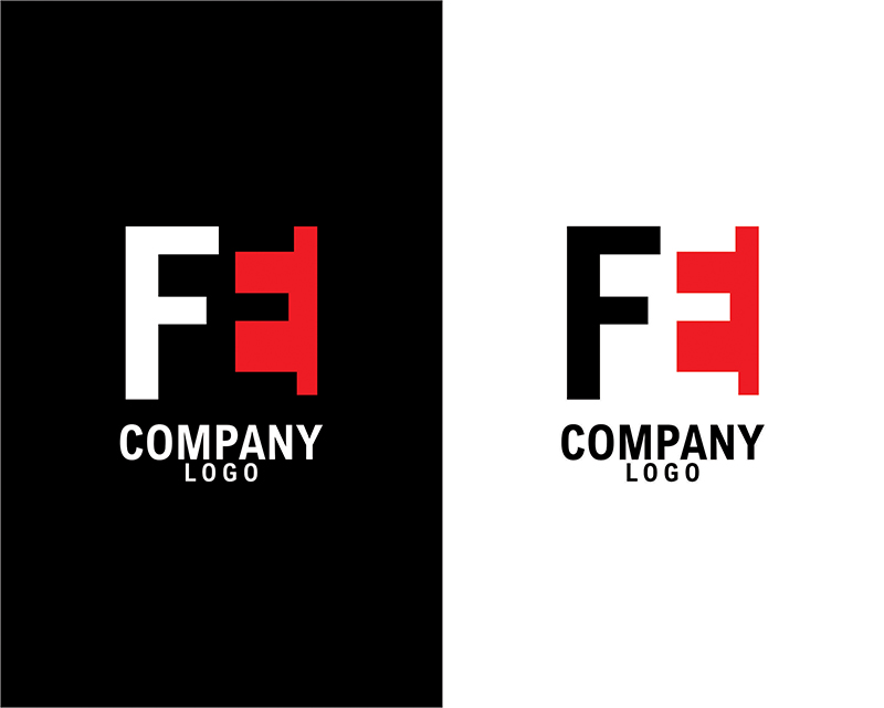 Letter fe, ef abstract company or brand Logo Design