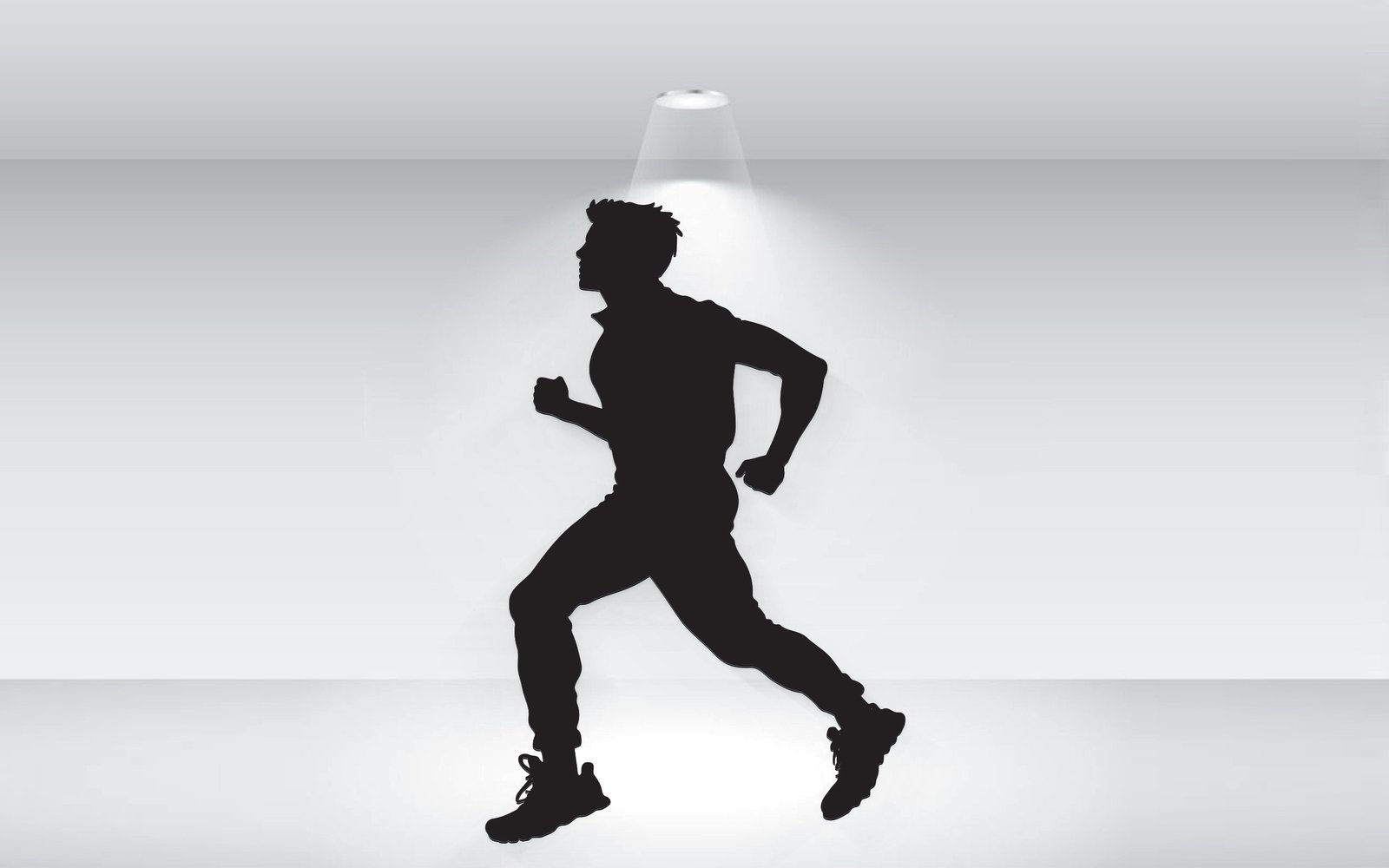 Running Man Silhouette Vector File
