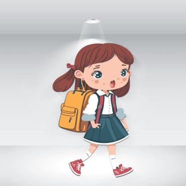 Little Girl Illustrations Templates 373390