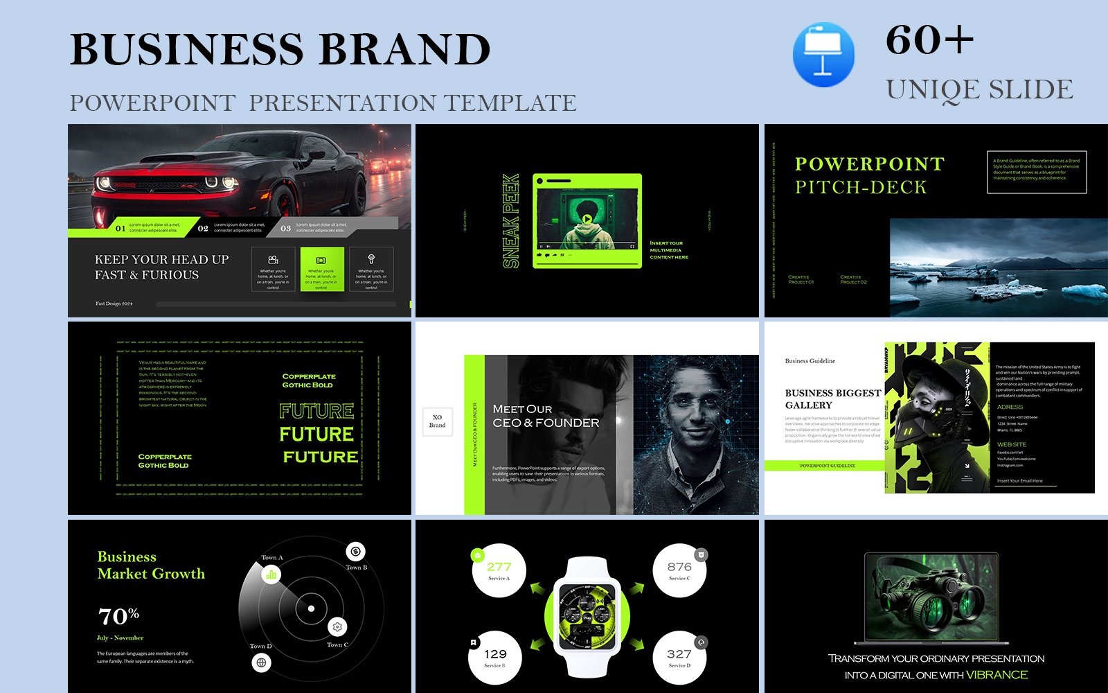 Business Brand Keynote Presentation Template