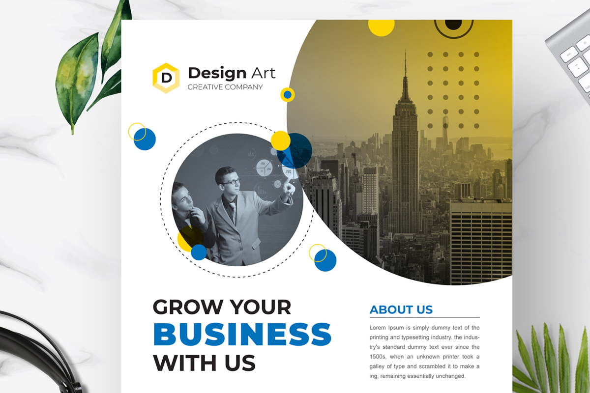 Business Marketing Flyer Design Template Layout