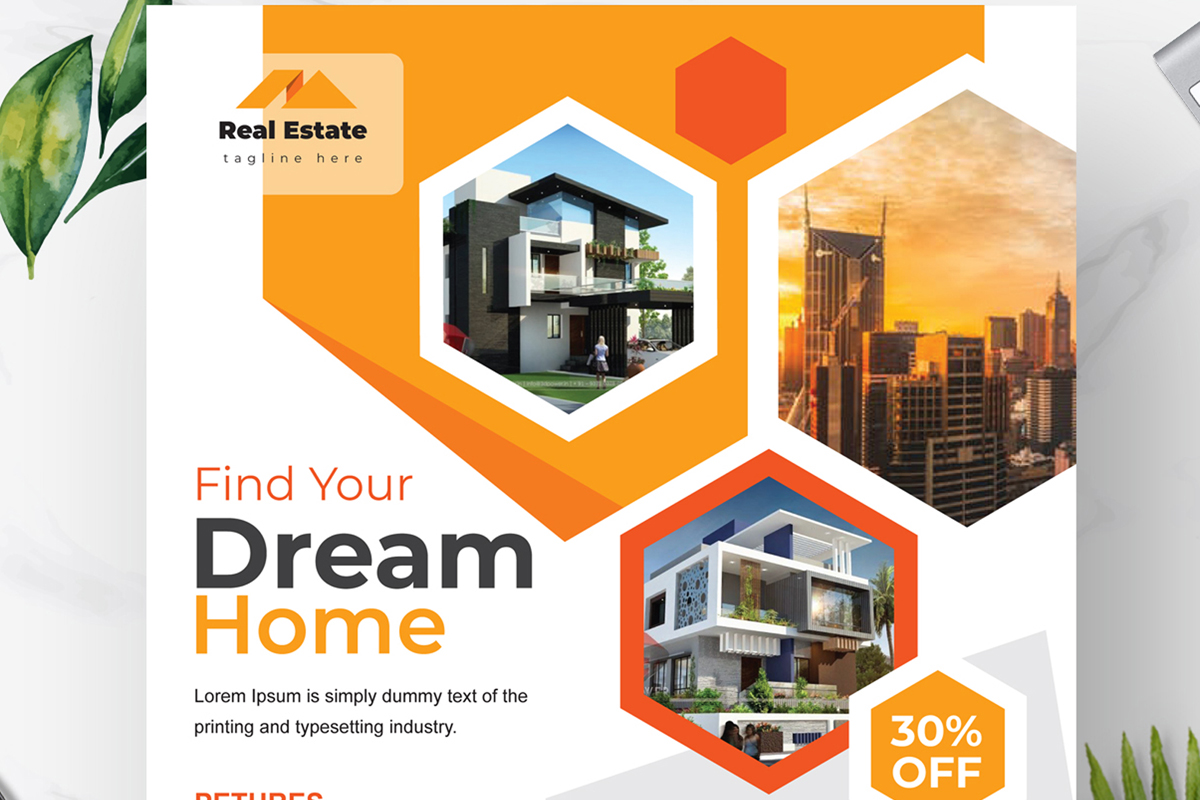 Real Estate Flyer Template Layout