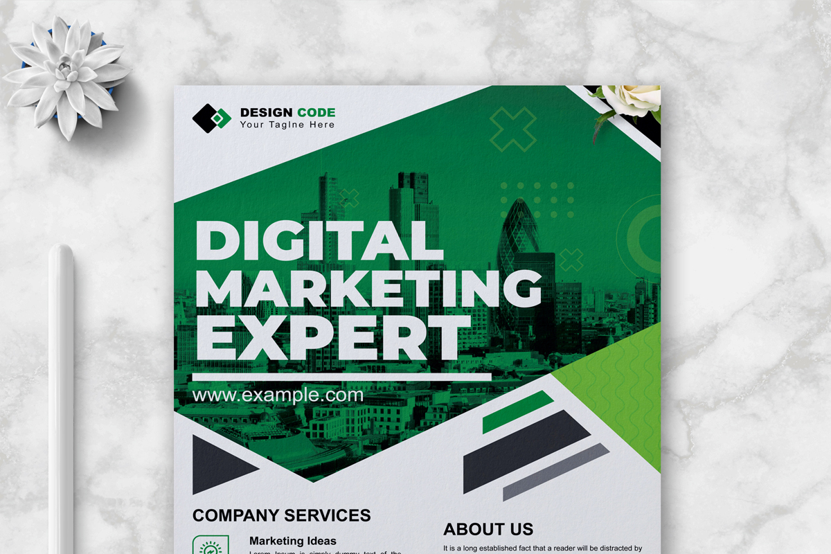 Simple Digital Marketing  Flyer