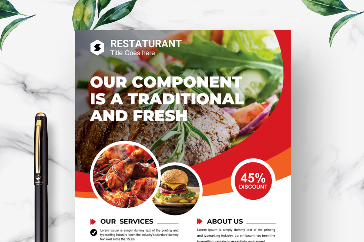 Food Flyer template Layout