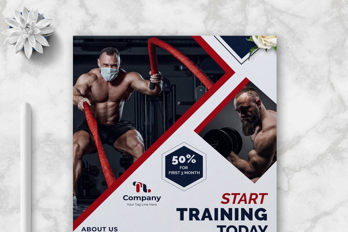 Fitness Flyer template Template