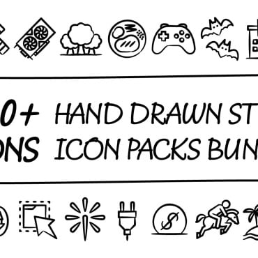 Drawn Multipurpose Icon Sets 373451