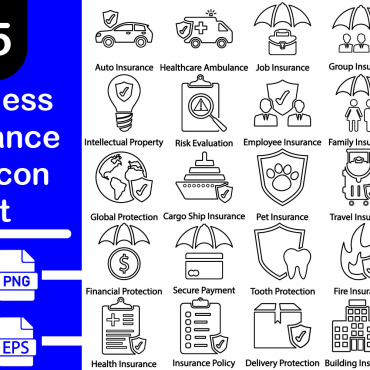 Ship Insurance Icon Sets 373548