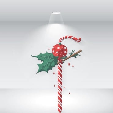 Candy Cane Illustrations Templates 373568