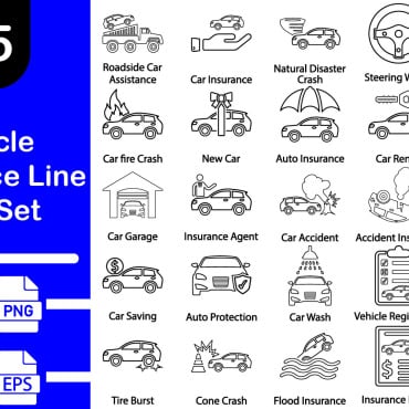 Wash Auto Icon Sets 373572