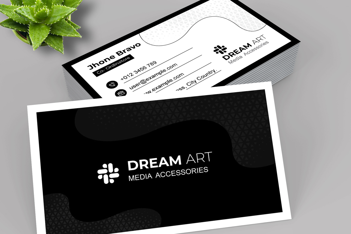 Black - Business Card Template