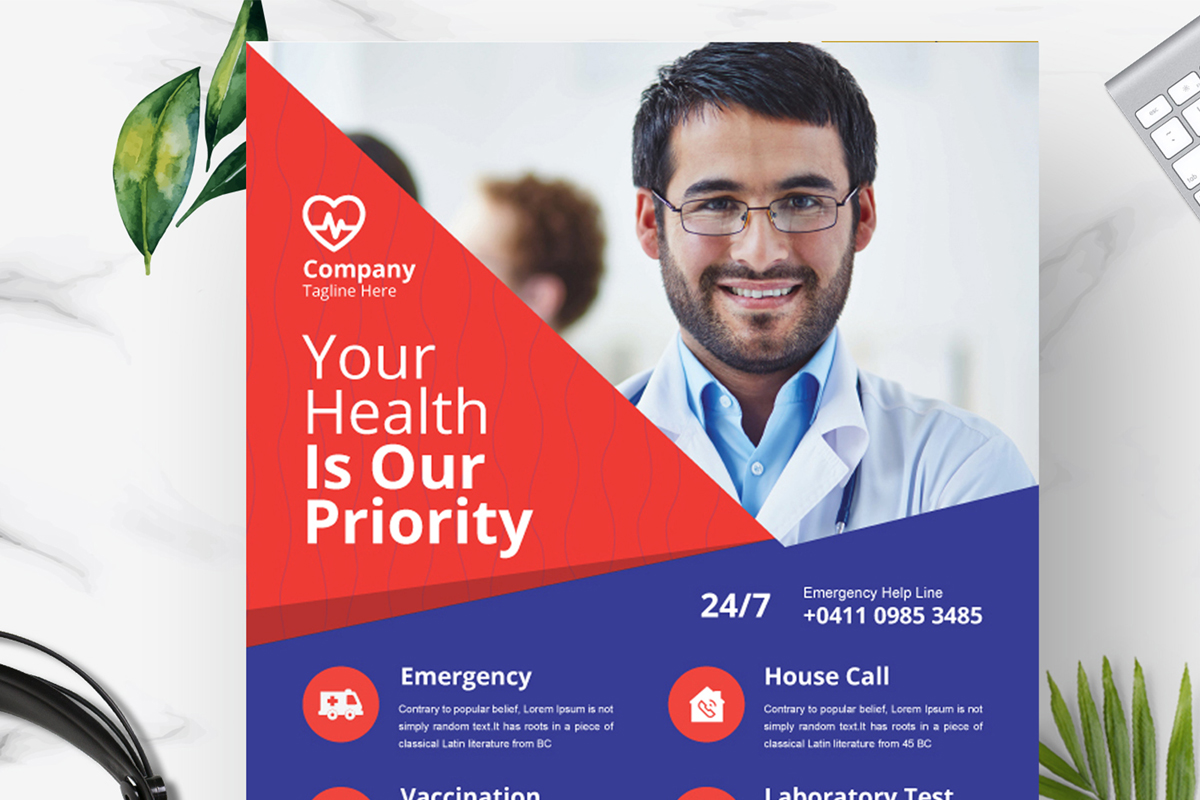 Corporate Flyer Medical Template